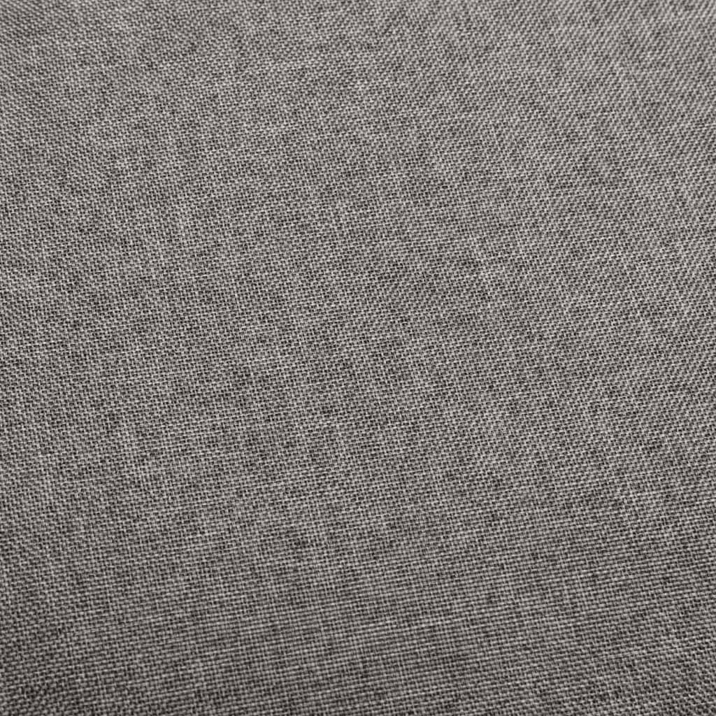 Bar Stools 2 pcs Dark Grey Fabric