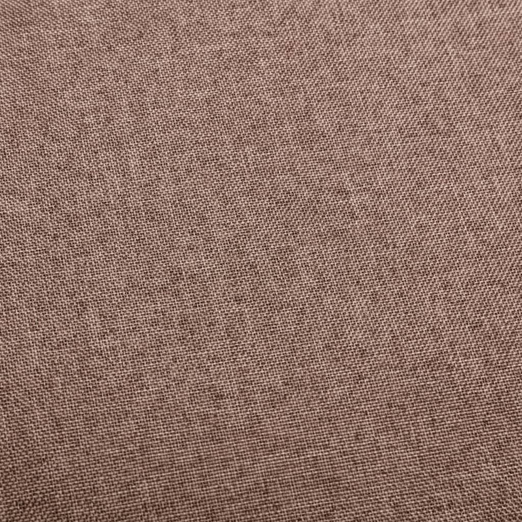 Bar Stools 2 pcs Taupe Fabric