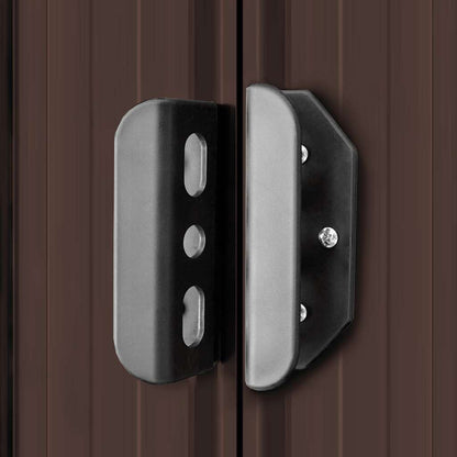 Garden Storage Shed Brown 194x121x181 cm Steel