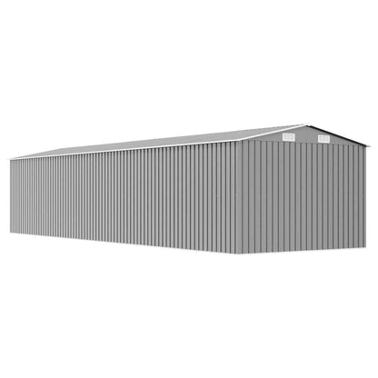 Garden Shed Grey 257x990x181 cm Galvanised steel