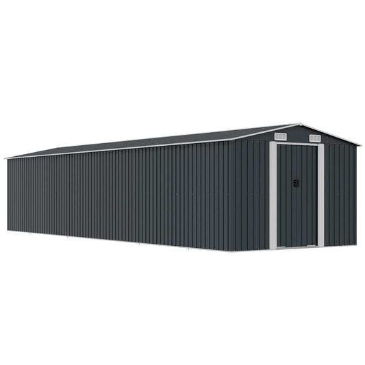 Garden Shed Anthracite 257x990x181 cm Galvanised steel