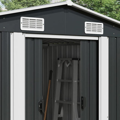 Garden Shed Anthracite 257x990x181 cm Galvanised steel