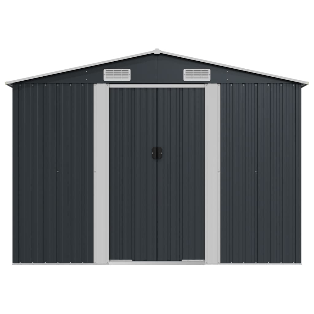 Garden Shed Anthracite 257x990x181 cm Galvanised steel