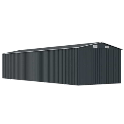 Garden Shed Anthracite 257x990x181 cm Galvanised steel
