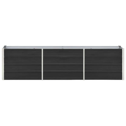 Garden Raised Bed Galvanised Steel 240x40x45 cm Anthracite