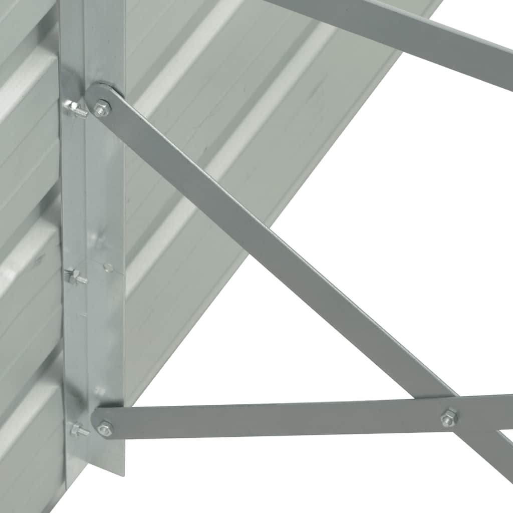 Garden Raised Bed Galvanised Steel 480x80x45 cm Anthracite