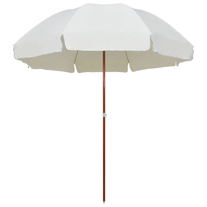 Garden Parasol with Steel Pole 300 cm Sand