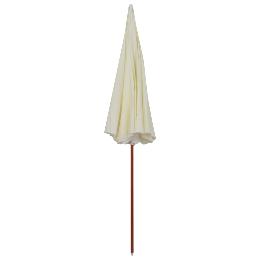Garden Parasol with Steel Pole 300 cm Sand