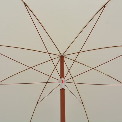 Garden Parasol with Steel Pole 300 cm Sand