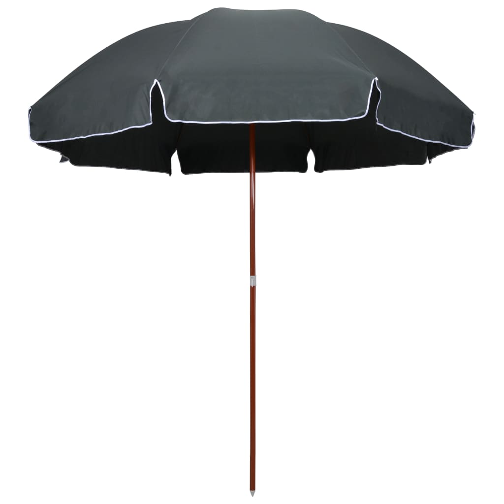 Garden Parasol with Steel Pole 300 cm Anthracite