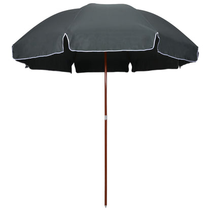 Garden Parasol with Steel Pole 300 cm Anthracite