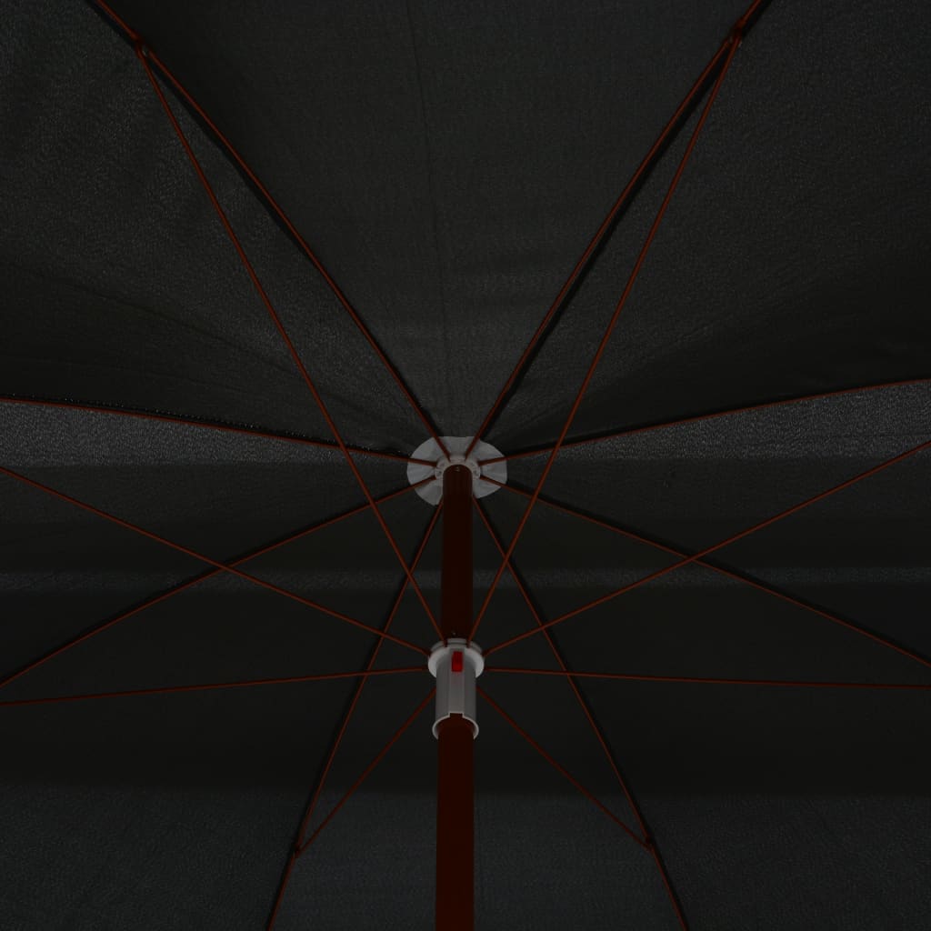Garden Parasol with Steel Pole 300 cm Anthracite