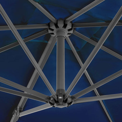 Cantilever Garden Parasol with Aluminium Pole Azure Blue 250x250 cm