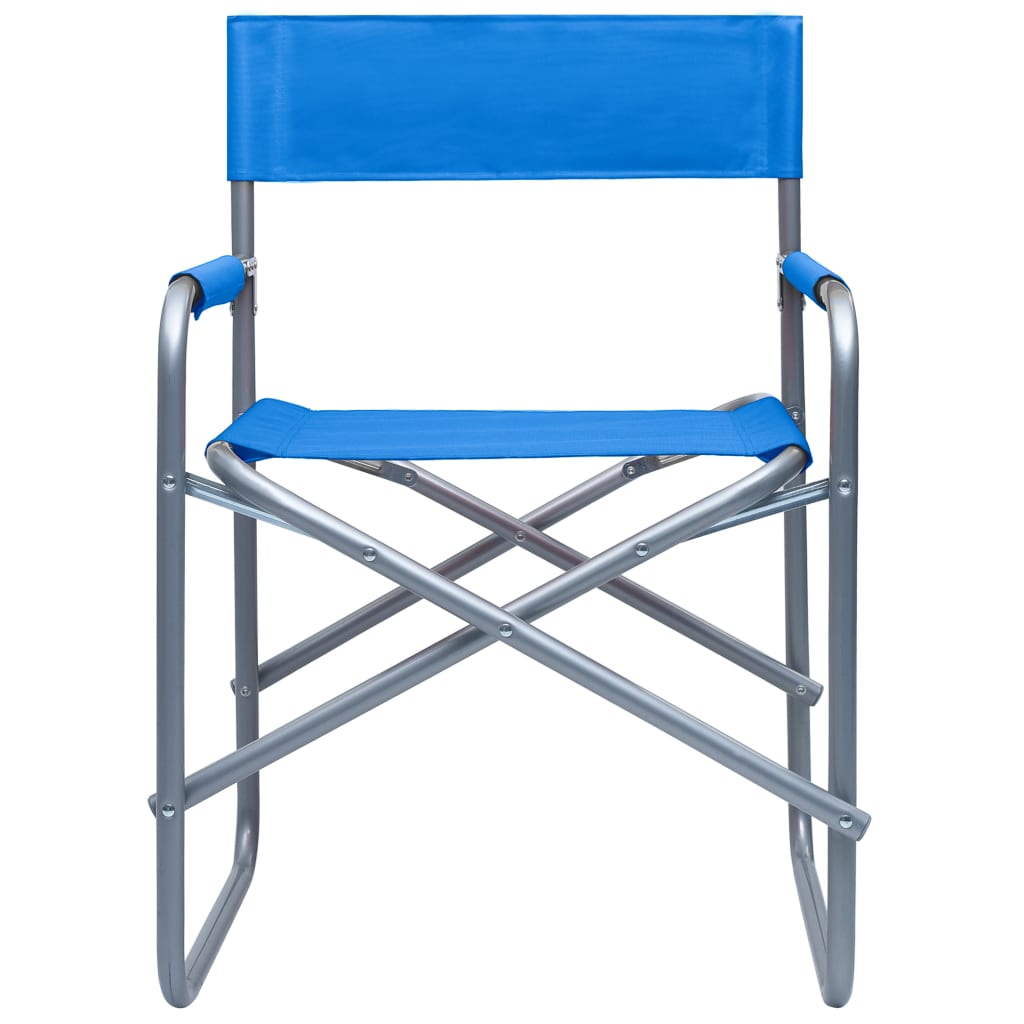 Director's Chairs 2 pcs Steel Blue