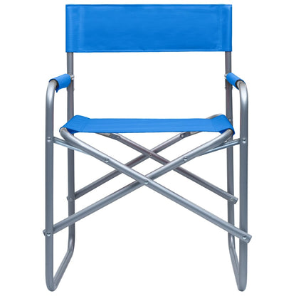 Director's Chairs 2 pcs Steel Blue