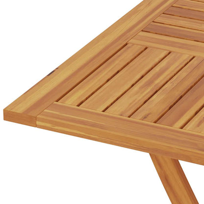 Folding Garden Table 85x85x76 cm Solid Teak Wood