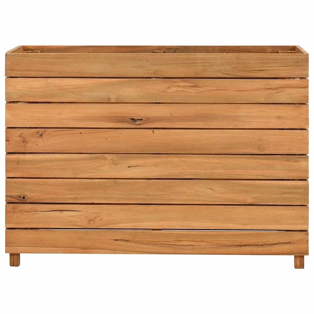 Raised Bed 100x40x72 cm Recycled Teak Wood and Steel