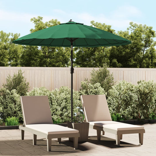 Garden Parasol with Aluminium Pole 270 cm Green
