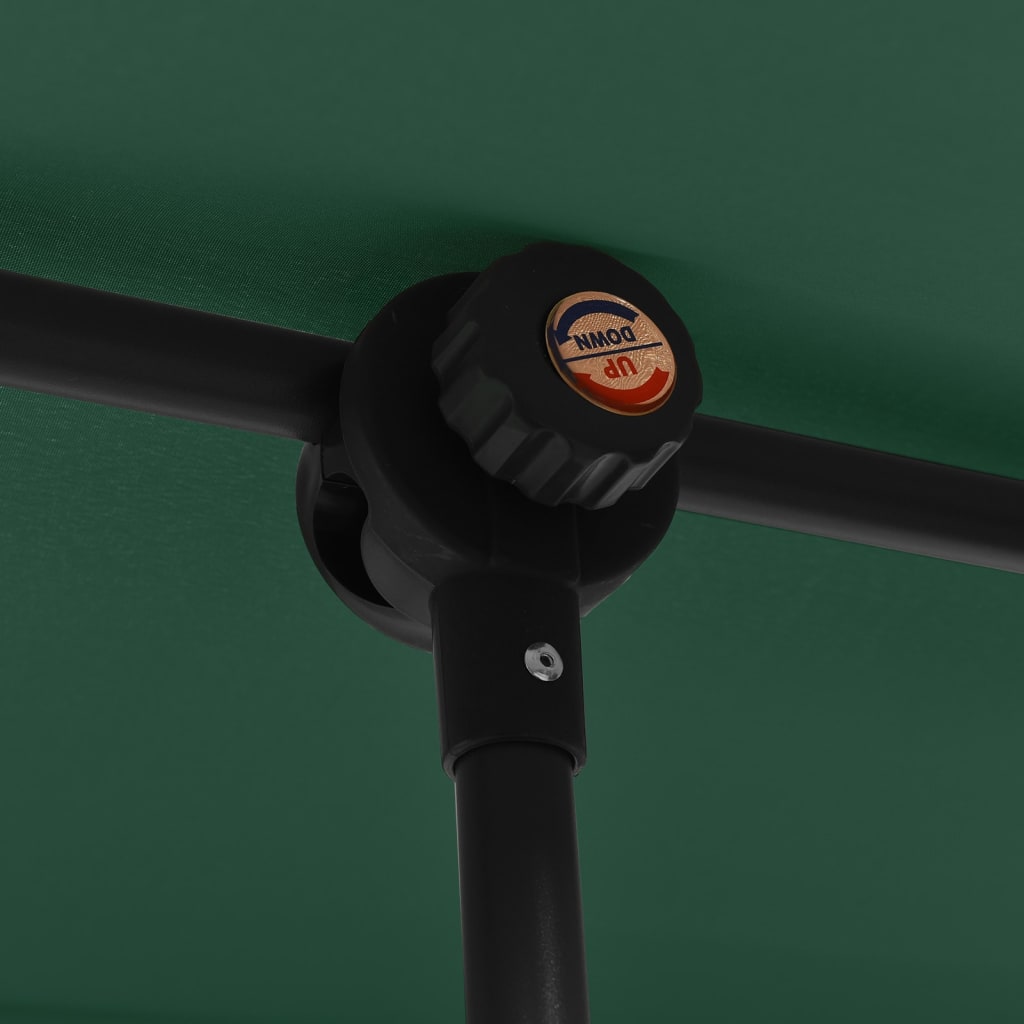 Garden Parasol with Aluminium Pole 180x110 cm Green