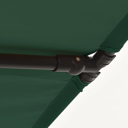 Garden Parasol with Aluminium Pole 180x110 cm Green