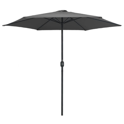 Garden Parasol with Aluminium Pole 270x246 cm Anthracite