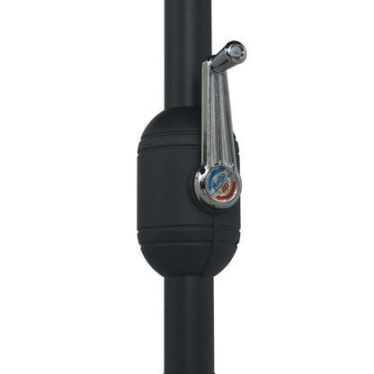 Garden Parasol with Aluminium Pole 270x246 cm Anthracite