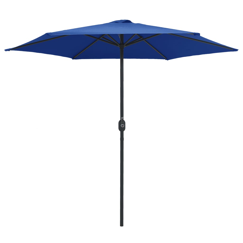 Garden Parasol with Aluminium Pole 270x246 cm Azure Blue