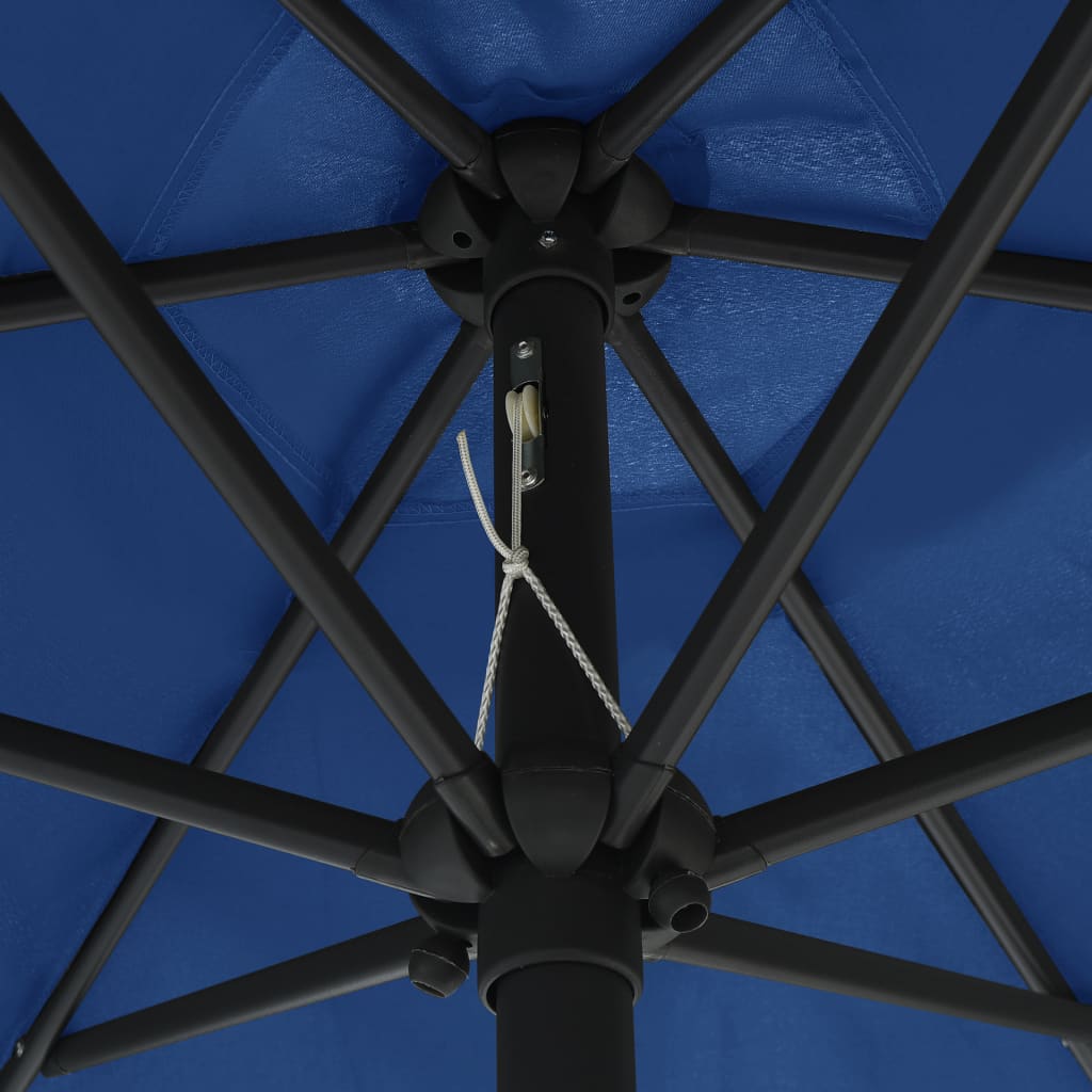 Garden Parasol with Aluminium Pole 270x246 cm Azure Blue