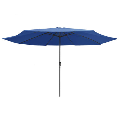Garden Parasol with Metal Pole 390 cm Azure Blue