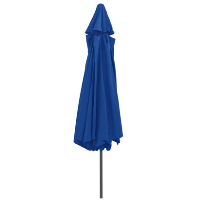 Garden Parasol with Metal Pole 390 cm Azure Blue