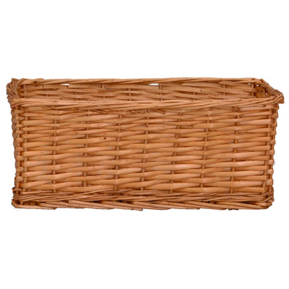4 Piece Nesting Basket Set Brown Willow