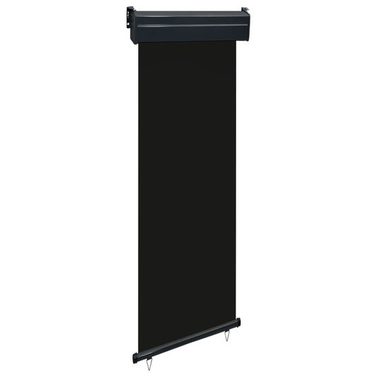 Balcony Side Awning 65x250 cm Black