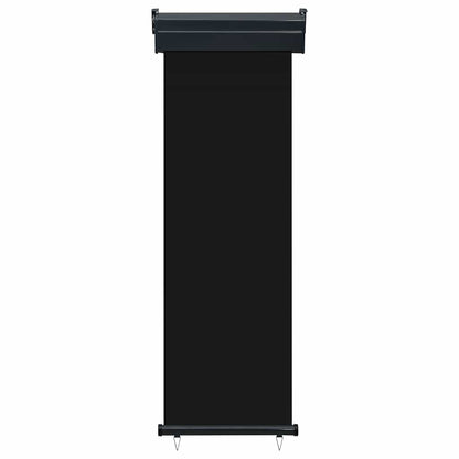 Balcony Side Awning 65x250 cm Black