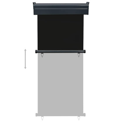 Balcony Side Awning 85x250 cm Black