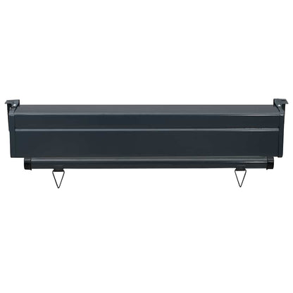 Balcony Side Awning 85x250 cm Black
