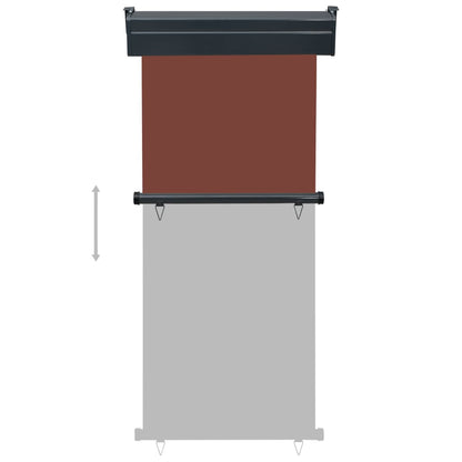 Balcony Side Awning 85x250 cm Brown
