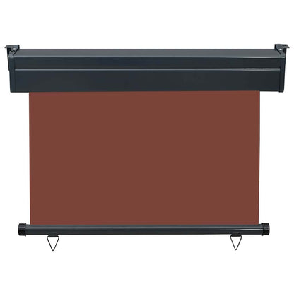 Balcony Side Awning 105x250 cm Brown