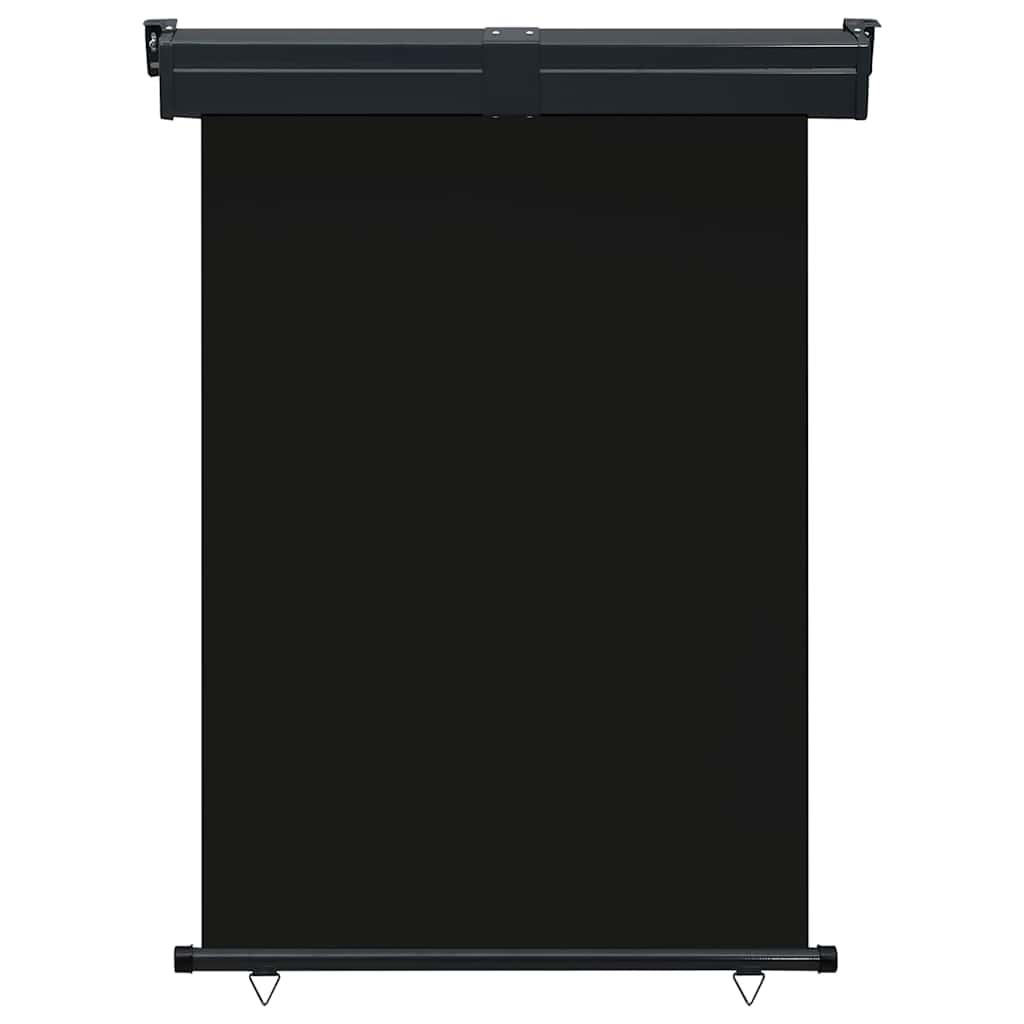 Balcony Side Awning 125x250 cm Black