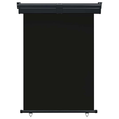 Balcony Side Awning 125x250 cm Black