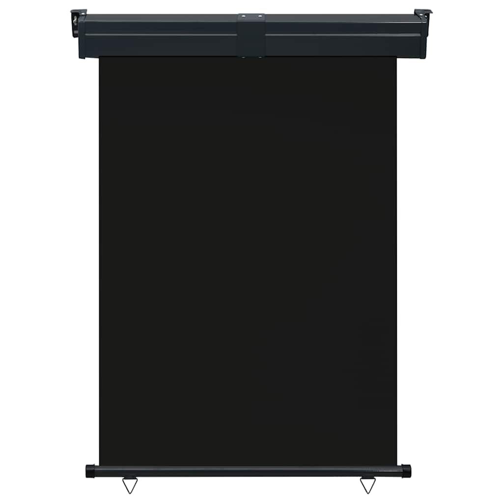 Balcony Side Awning 125x250 cm Black