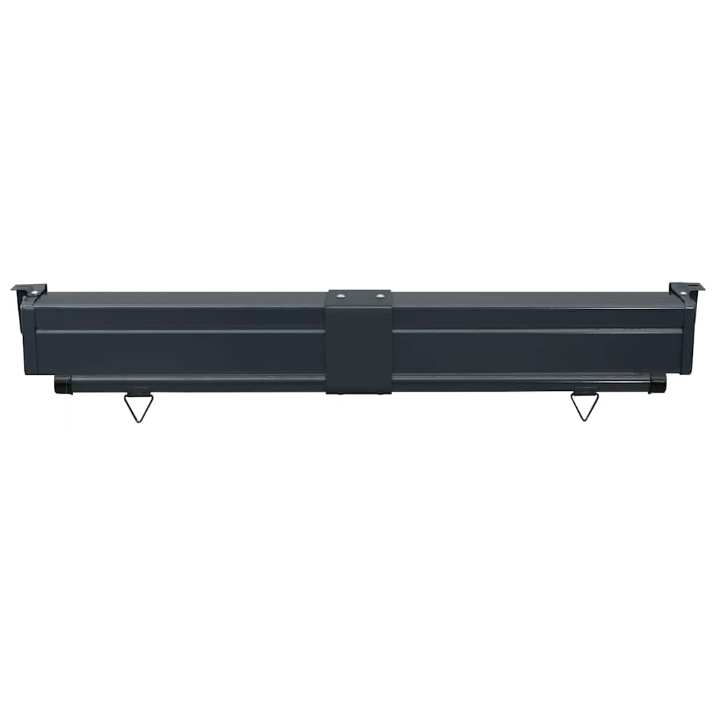 Balcony Side Awning 125x250 cm Black