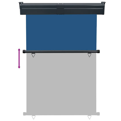 Balcony Side Awning 125x250 cm Blue