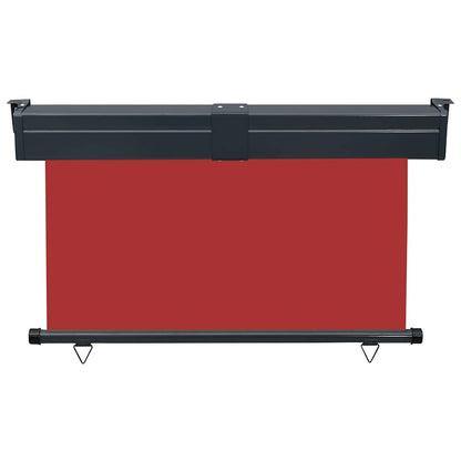 Balcony Side Awning 125x250 cm Red