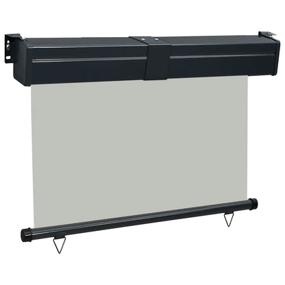 Balcony Side Awning 125x250 cm Grey