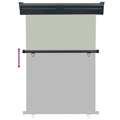 Balcony Side Awning 125x250 cm Grey