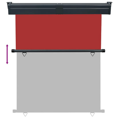 Balcony Side Awning 145x250 cm Red