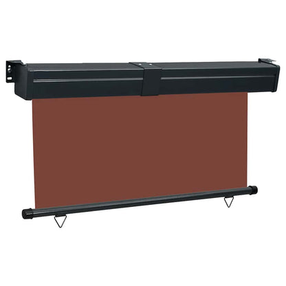 Balcony Side Awning 145x250 cm Brown