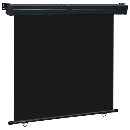 Balcony Side Awning 165x250 cm Black