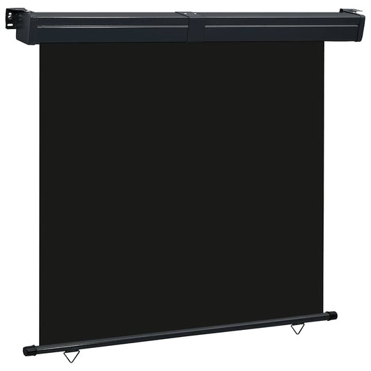 Balcony Side Awning 165x250 cm Black