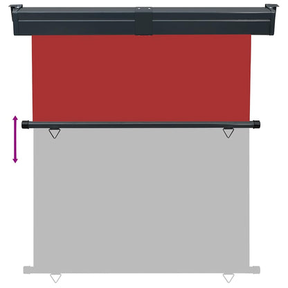 Balcony Side Awning 165x250 cm Red